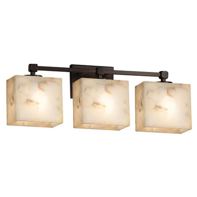 Alabaster Rocks Tetra 3 Light Vanity Light by Justice Design - ALR-8423-55