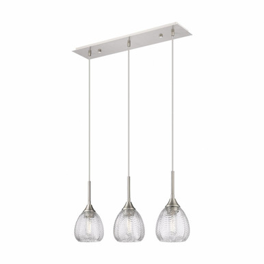 Berkshire 3 Light Cord Hung Island 26.9 Inch Wide by Innovations - 323-3I-G323-6