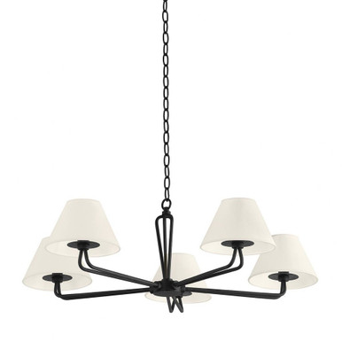Ozias 5 Light Oversized Chandelier by Troy - F2536