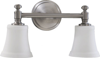 Rossington 2 Light Bath Vanity 16.63 inch wide by 8.75 inch high by Quorum - 5122-2-SO