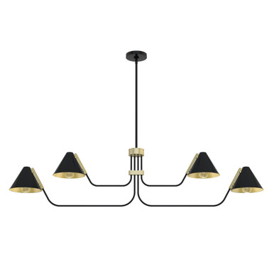 Grove Isle 4 Light Oversized Chandelier by Hunter - 19206