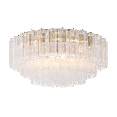 Addis 16 Light Flush Mount 14.5 Inch Tall and 32 Inch Wide by Crystorama - ADD-331