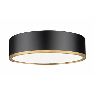 Bradley 40W 1 LED Flush Mount 4 Inch Tall and 16 Inch Wide By Z-Lite - 1018F16