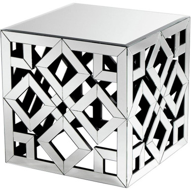 Gemma side Table 22 Inch Wide by 22 Inch Long by Cyan - 08596