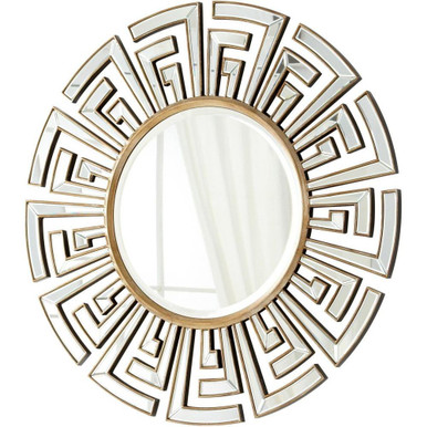 Cleopatra 47 Inch Round Decorative Mirror by Cyan - 05941