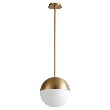 Mondo 10.1W 1 LED Light Medium Pendant 14 Inch Tall by Oxygen - 3-6903