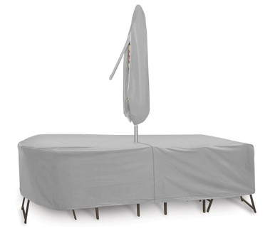 120x60 Inch Oval-Rectangular Cover with Umbrella Hole by Protective Covers - 1156T