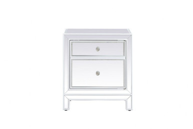 Reflexion 1 Door Nightstand 24 Inch Tall and 14 Inch Wide by Elegant Decor - MF72016