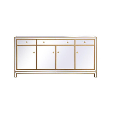 Reflexion Mirrored Credenza 72 Inch Length by Elegant Decor - MF72072