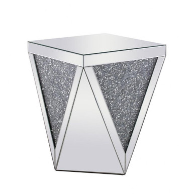 Modern End Table 23 Inch Tall and 18.5 Inch Wide by Elegant Decor - MF92008