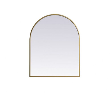 Ayra Metal Frame Arch Mirror 30 Inch Tall and 24 Inch Wide by Elegant Decor - MR1A2430