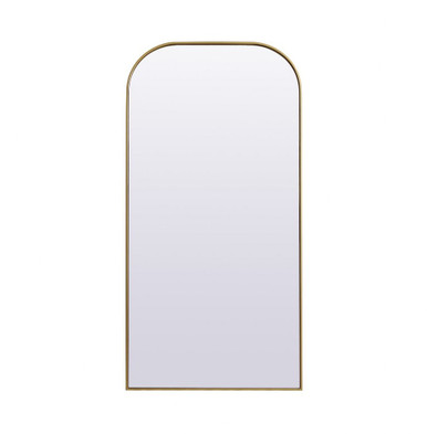 Blaire Metal Frame Arch Mirror 72 Inch Tall X 35 Inch Wide by Elegant Decor - MR1B3572