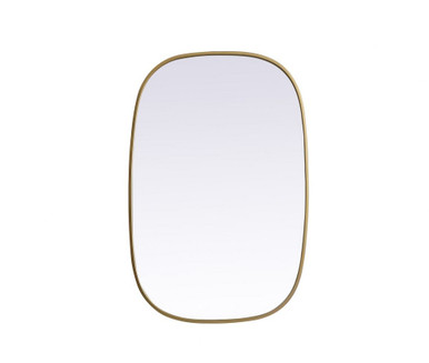 Brynn Metal Frame Oval Mirror 36 Inch Tall X 24 Inch Wide by Elegant Decor - MR2B2436