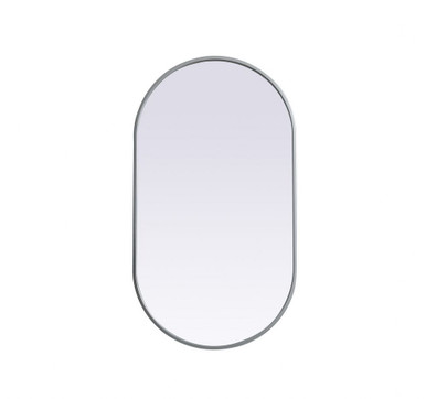 Asha Metal Frame Oval Mirror 36 Inch Tall and 20 Inch Wide by Elegant Decor - MR2A2036