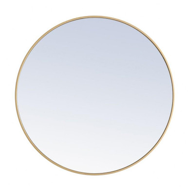 Eternity Round Mirror 36 Inch Tall X 36 Inch Wide MR4042BR by Elegant Décor - MR4042BR