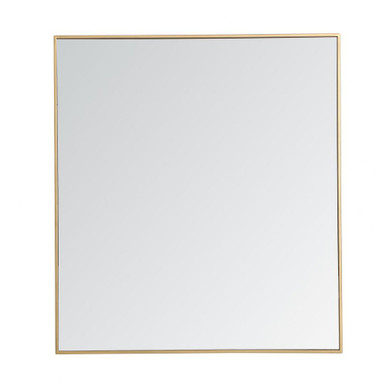 Monet Rectangular Mirror 40 Inch Tall and 36 Inch Wide by Elegant Decor - MR43640