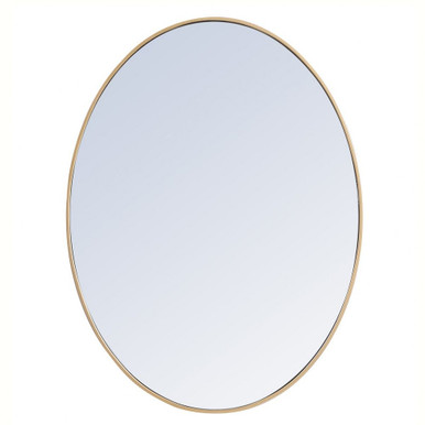 Decker Oval Mirror 30 Inch Tall and 40 Inch Wide by Elegant Decor - MR4630