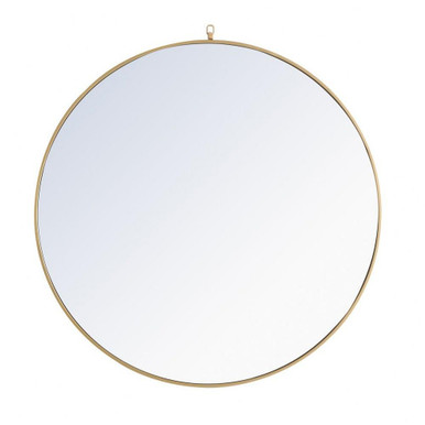 Eternity 48 Inch Decorative Hook Round Mirror MR4068BR by Elegant Décor - MR4068BR