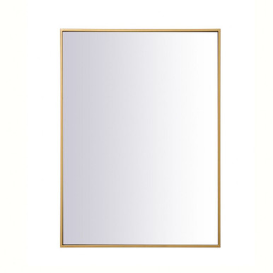 Monet Rectangular Mirror 36 Inch Tall and 27 Inch Wide by Elegant Decor - MR42736