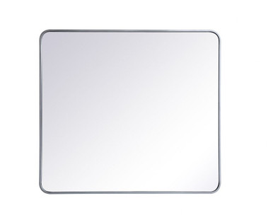 Evermore Soft Corner Rectangular Mirror 40X36 Inch Wide by Elegant Decor - MR803640