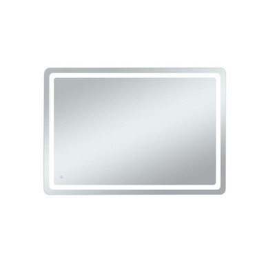 Genesis 35W LED Soft Edge Mirror 42 Inch X 60 Inch Wide by Elegant Decor - MRE34260