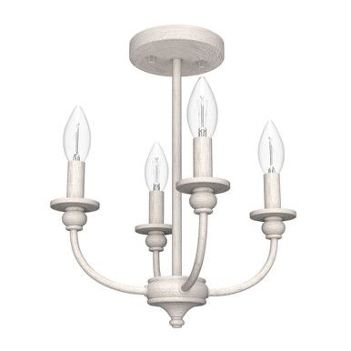 Southcrest 4 Light 13 Inch Wide Semi Flush Mount by Hunter Fans - SC4_196_SF