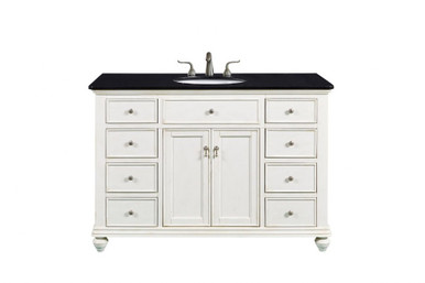 Otto 48 Inch 8 Drawer Single Bathroom Vanity Sink Set by Elegant Decor - VF12348