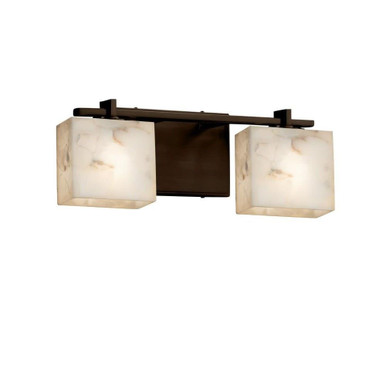 Alabaster Rocks Era 2 Light Rectangular Vanity Light by Justice Design - ALR-8442-55