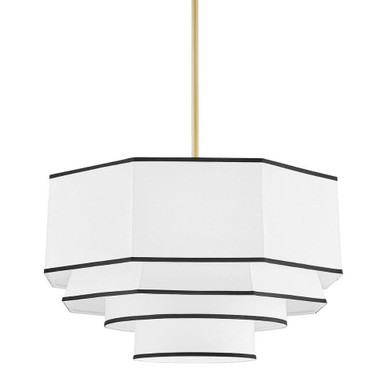 Riverdale 4 Light Large Pendant by Hudson Valley - 3226-AGB