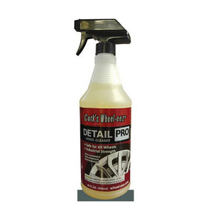 Cork's Wheel-eez® Detail Pro offers superior cleaning for ALL WHEEL TYPES and is our strongest. Our Professional Wheel Cleaner can tackle the worst greasy brake dust, dirt, and grime! Safer and Non-Corrosive.

Wheel-eez® Detail Pro™ is designed to be non corrosive, unlike most other heavy duty wheel cleaners. It's Environmentally Friendly and is Biodegradable.