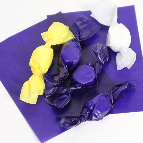 Purple Candy Wrappers 4" x 5" - 1 lb. Pkg. (WW-1PURPLE)