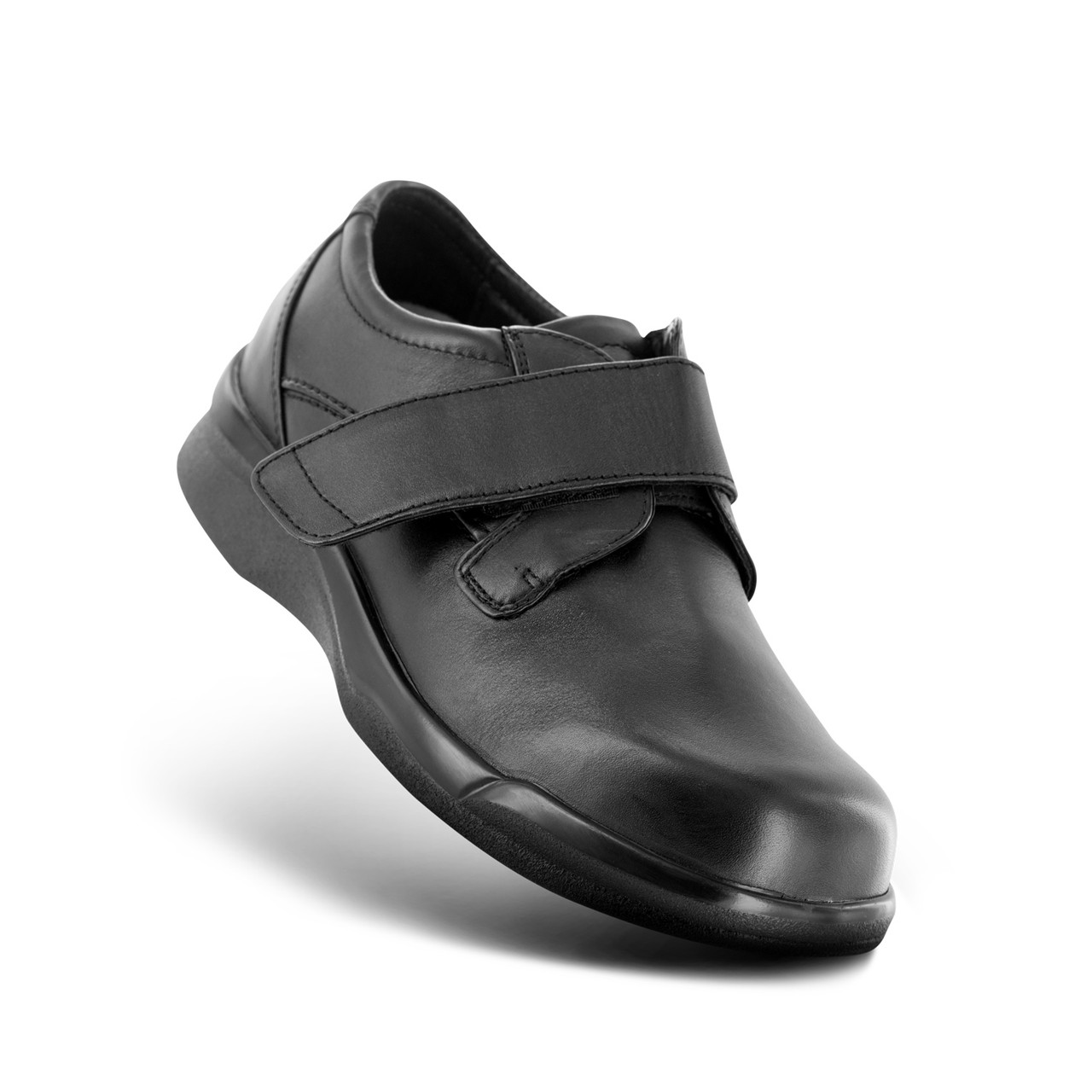 APEX Men's Biomechanical Single Strap Casual Shoe - Black
