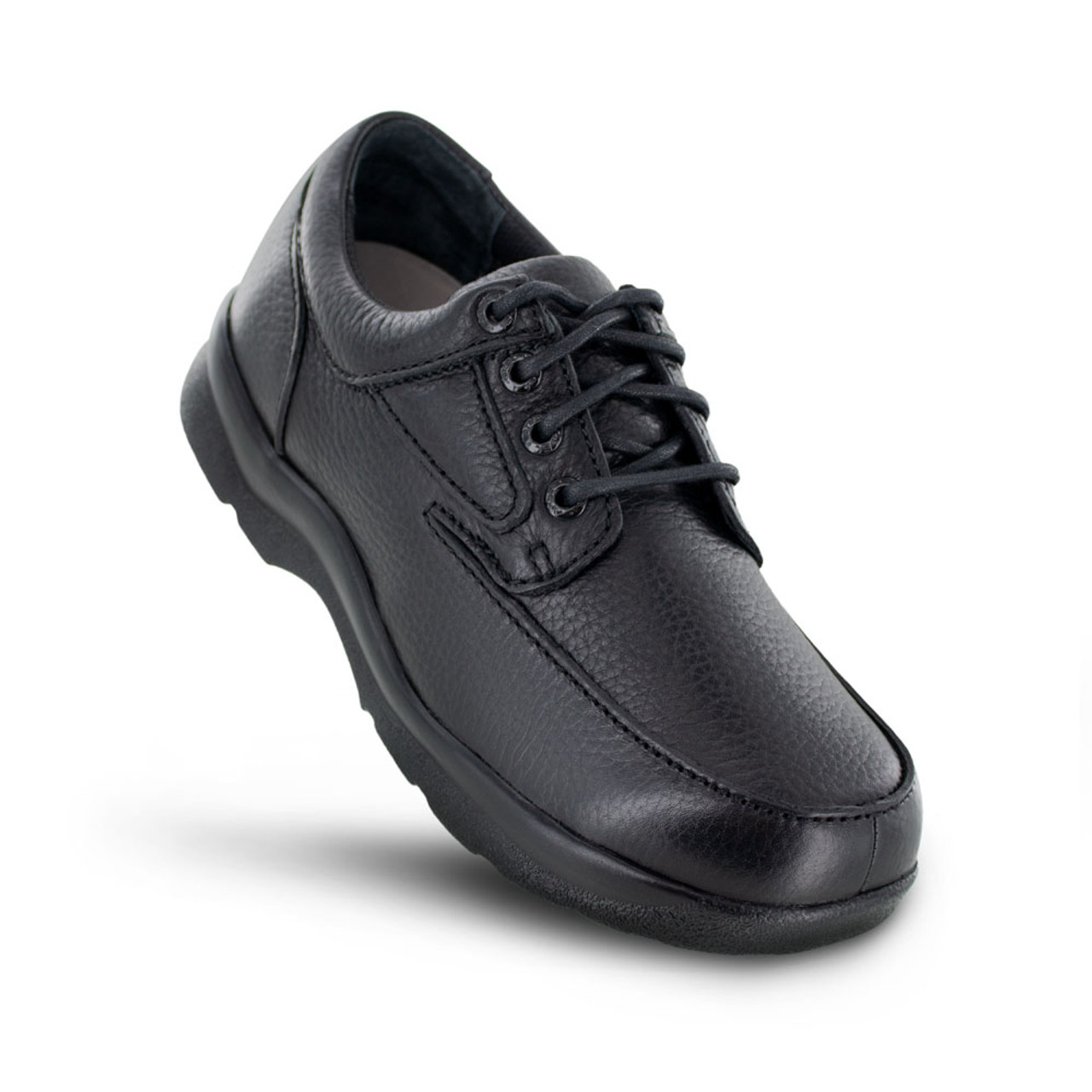 APEX Men's Ariya Moc Toe Dress Shoe - Black