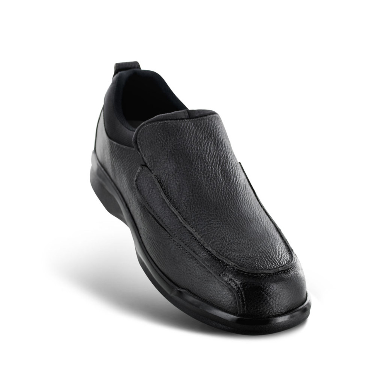 APEX Men's Classic Moc Dress Shoe- Biomechanical - Black
