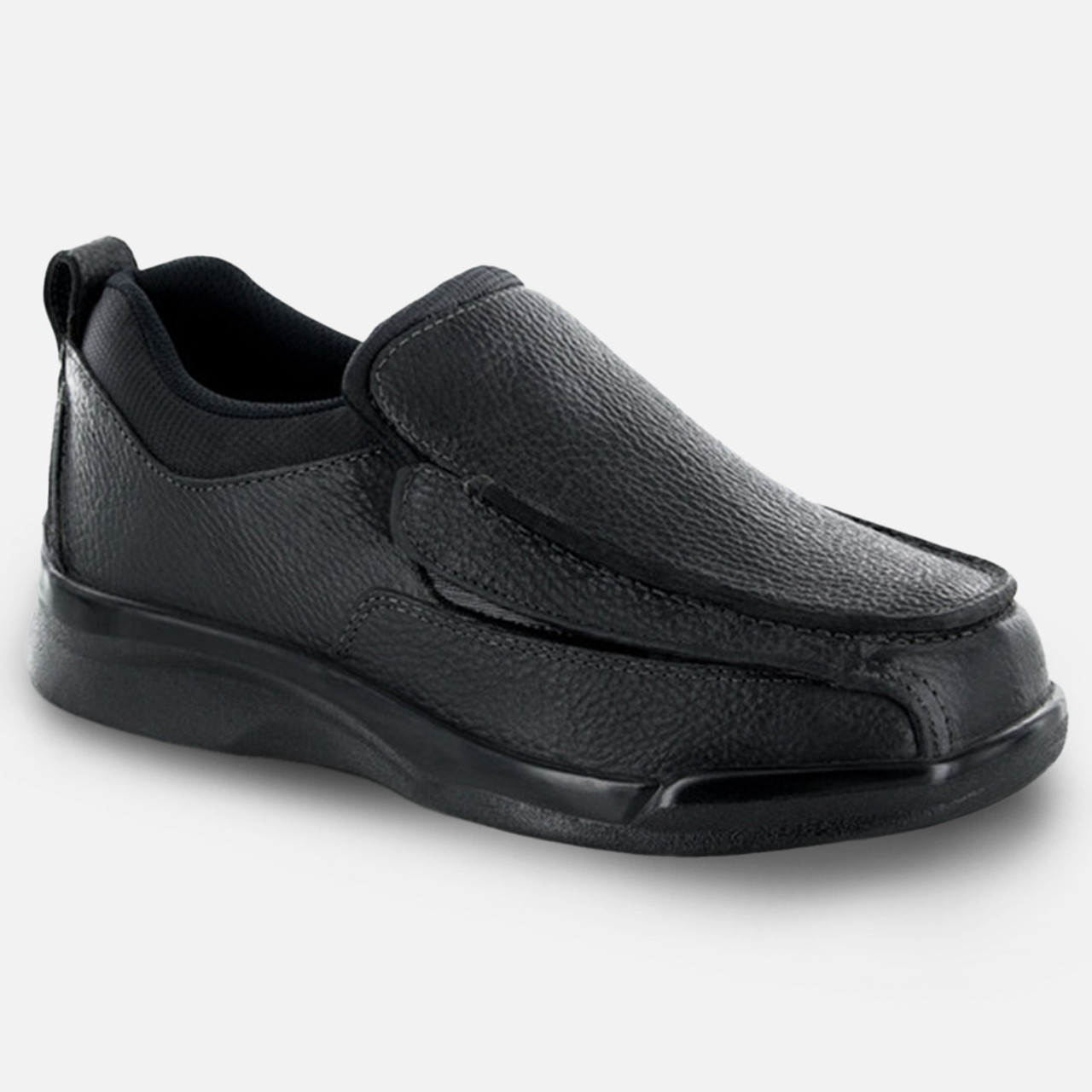 Diez Resistencia distorsión APEX Men's Classic Moc Dress Shoe- Biomechanical - Black