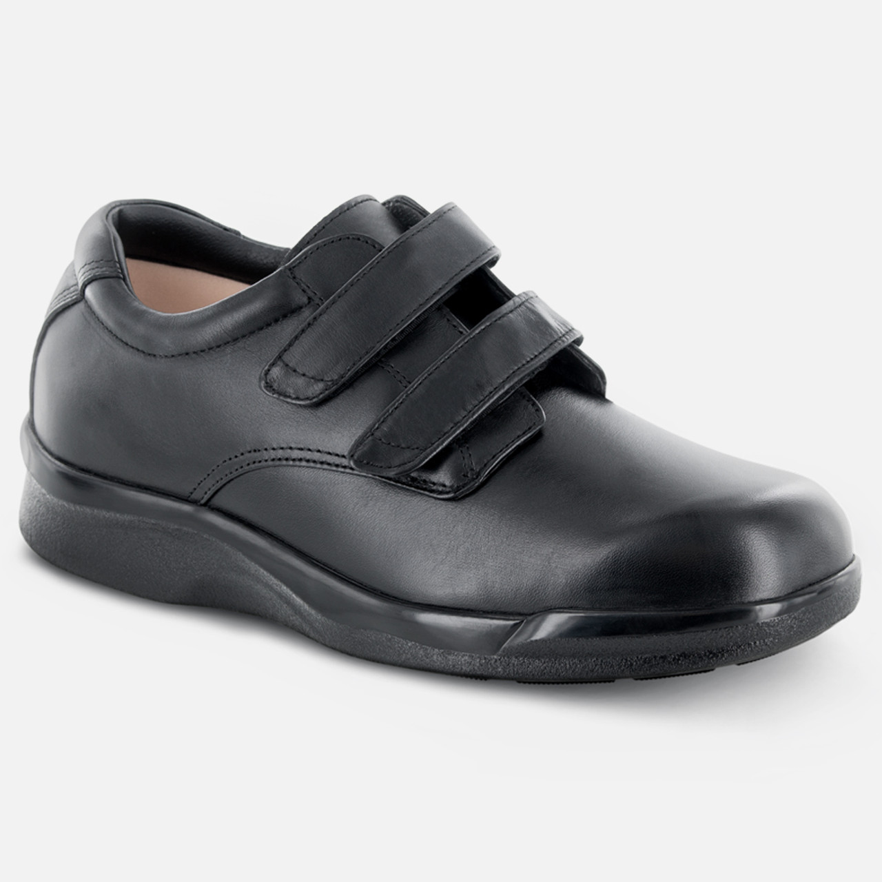 APEX Men's Conform Double Strap Casual Shoe - Black