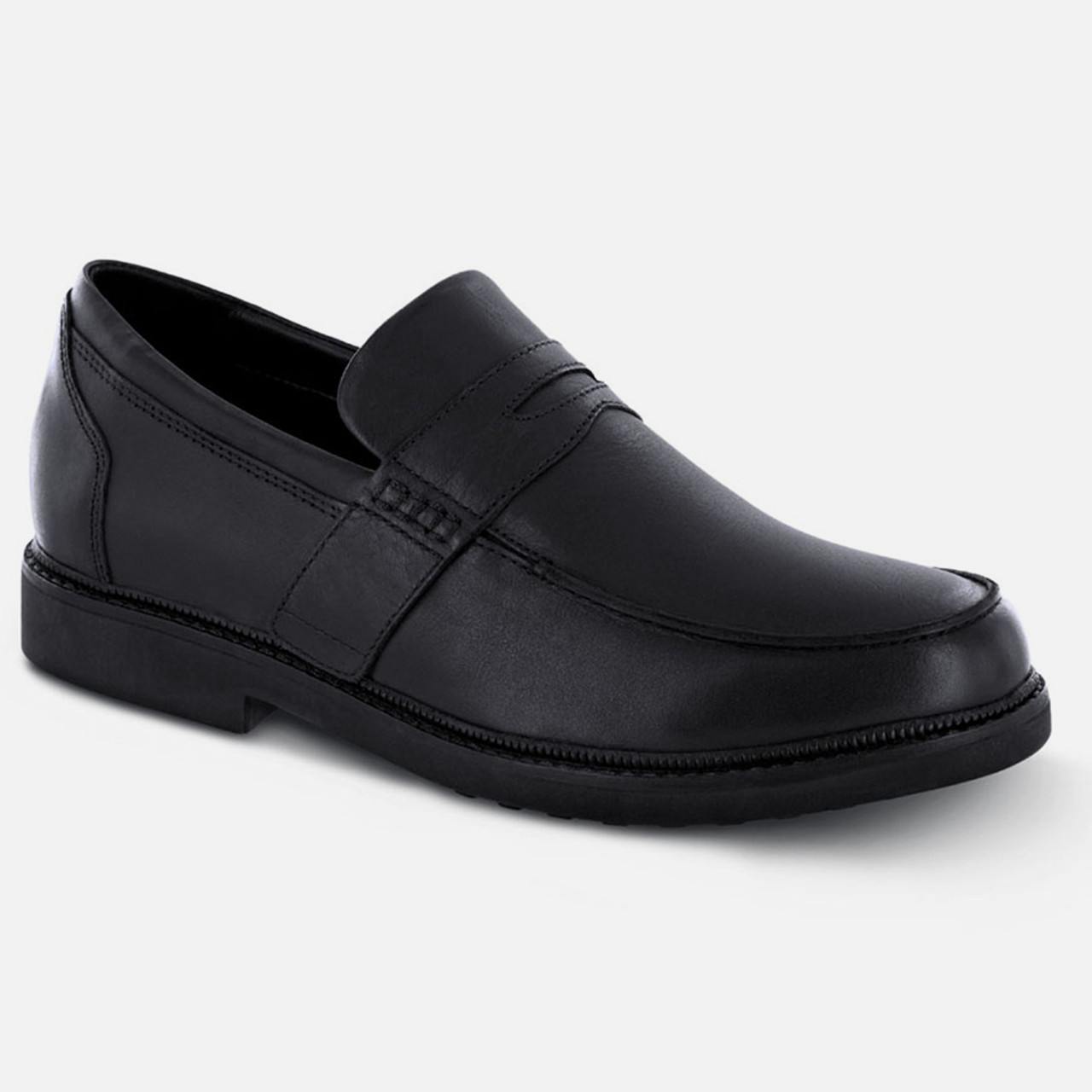 APEX Men's Lexington Strap Loafer - Black