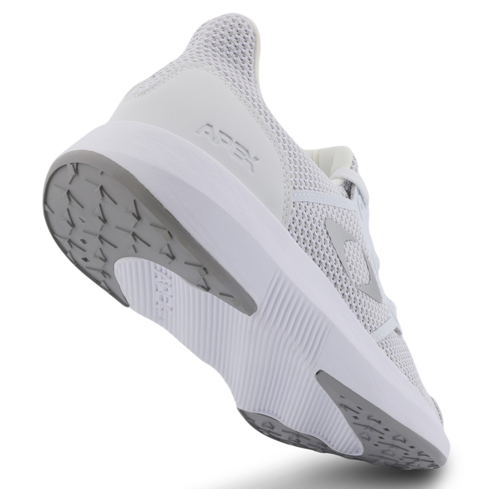 Apex Low Top Athletic Sneaker Shoes Mens Size 12 White Comfort Round Toe Lace Up Aetrex X821 Men's Walker Shoe - Lenex - White/Beige  main image 3