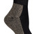 ROOMY Copper Comfort Sock - Black Heel Closeup