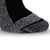 ROOMY Silver Comfort Ankle/Crew Sock - Black Toe Closeup