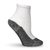 ROOMY Silver Comfort Ankle/Crew Sock - White Ankle