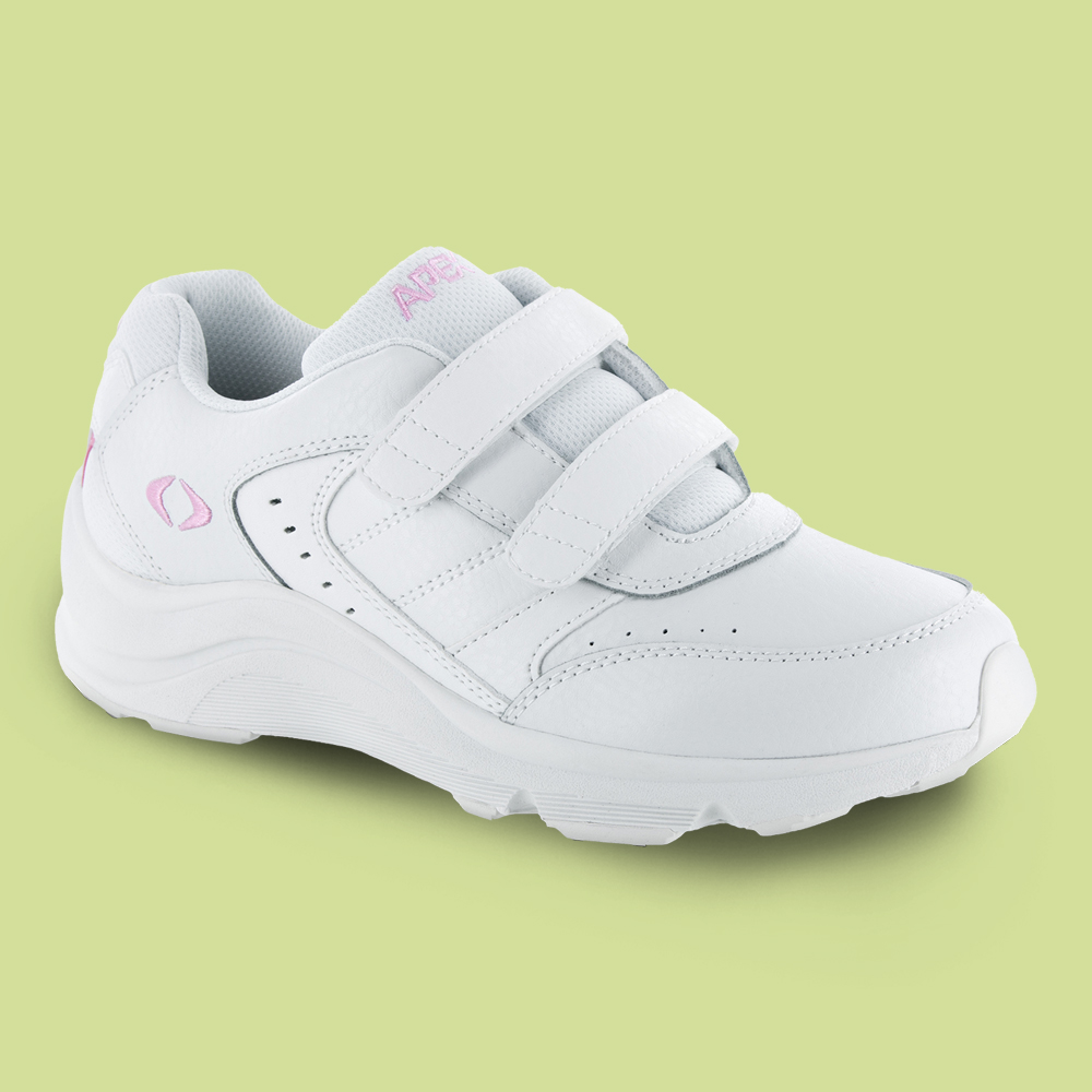 Velcro fastening mixed sneakers - Woman