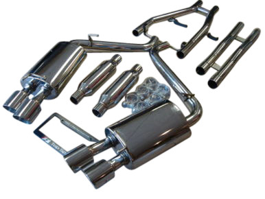 Jaguar XF Sedan 3.0L NA & Supercharged 0913 Dual Exhaust Systems w/ H Pipe