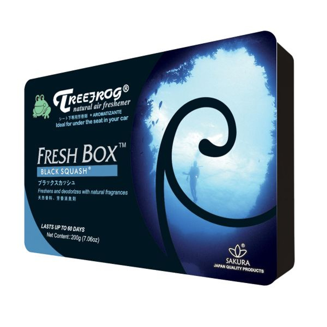 TREEFROG AIR FRESHENER FRESH BOX EXTREME FRESH BLACK SQUASH