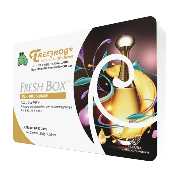 TreeFrog FRESH BOX MINI (aka Xtreme Fresh Mini), Aroma De Calabaza Fresca JDM, 9 Paquetes