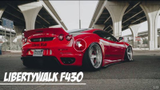 Ferrari F430 with a Liberty walk LB Performance wide body kit / VIP Modular Wheels