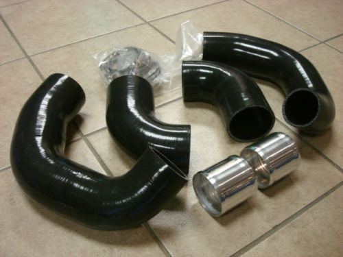 Black 4Ply Silicone Turbo Hose Kit Upgrade Hard Pipe Hose Kit 4pcs GTR R35 09-15