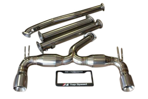 Mitsubishi Lancer Evolution 10 EVO-X 08-15 Top Speed Pro1 Exhaust System Bevel Edge Tip 