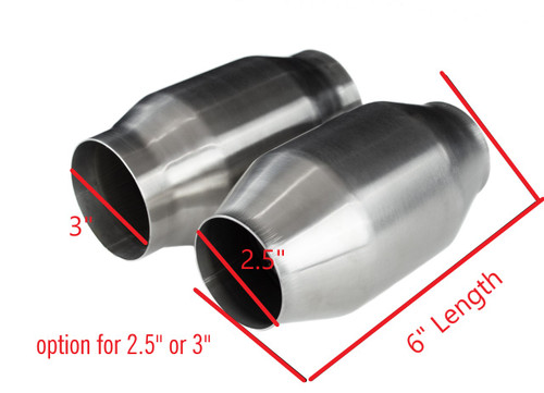 200 Cell High Flow Cat 6" length 63mm 2.5" | 76mm 3"