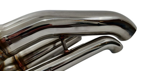 TOP SPEED PRO-1 Kit X-Pipe Pour Porsche 992 (2020-2024) - Acier Inox Poli, Sortie Double